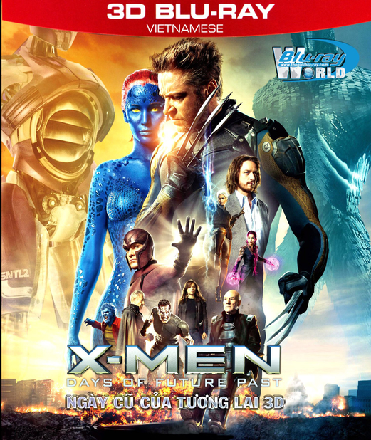 Z103. X-Men Days Of Future Past 2014 - NGÀY CŨ CỦA TƯƠNG LAI 3D 50G (DTS-HD 7.1)